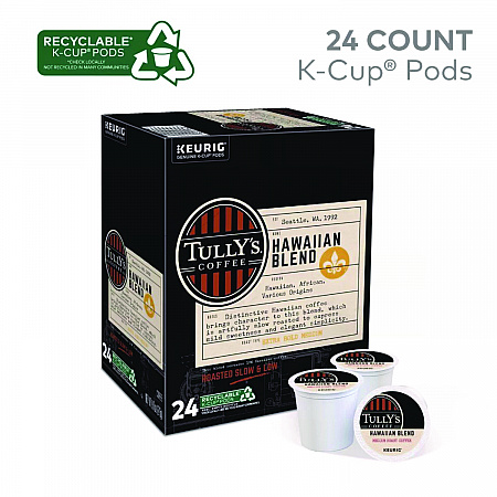 Hawaiian Blend Coffee K-Cups, 24/Box (6606)