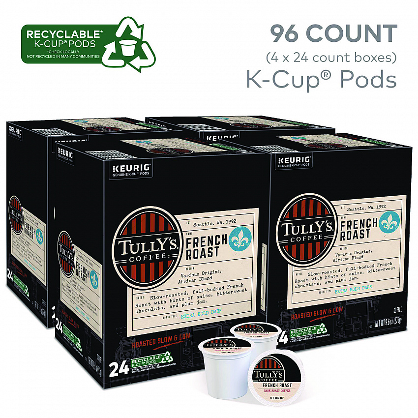 French Roast Coffee K-Cups, 96/Carton (192619CT)