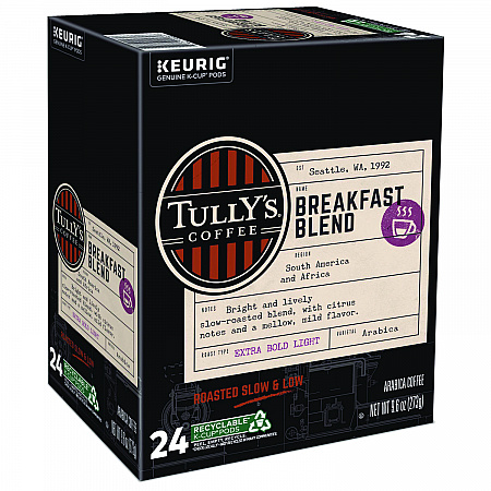 Breakfast Blend Coffee K-Cups, 24/Box (192719)