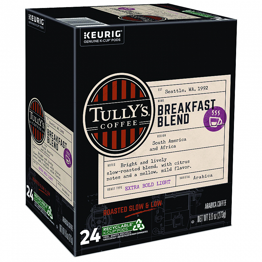 Breakfast Blend Coffee K-Cups, 96/Carton (192719CT)