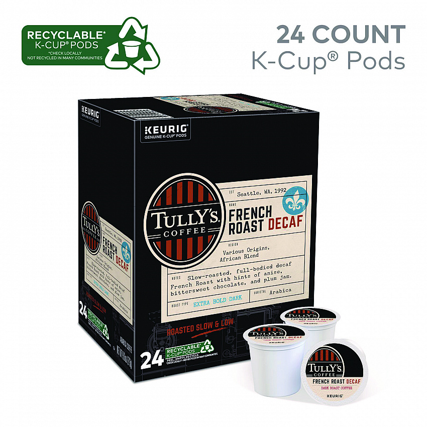 French Roast Decaf Coffee K-Cups, 24/Box (192419)
