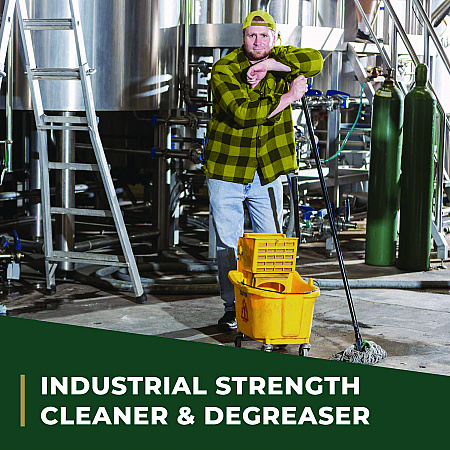 Industrial Cleaner and Degreaser, Concentrated, 1 gal Bottle, 6 Bottles/Carton (14010)