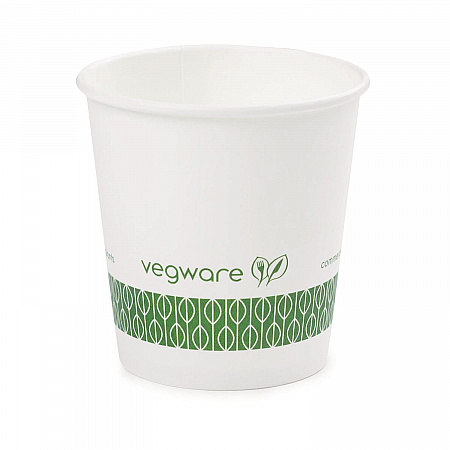 62-Series Compostable Hot Cups, 4 oz, Paper, White, 1,000/Carton (LV4G)