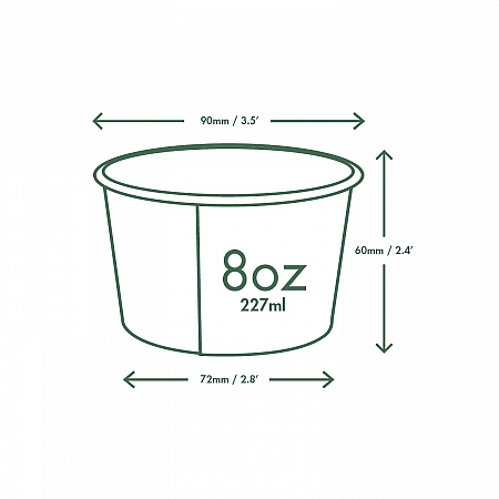 Soup Containers, 8 oz, 3.5