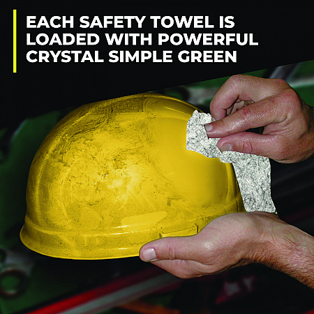 Safety Towels, 1-Ply, 10 x 12, White, Unscented, 75/Canister (13351)