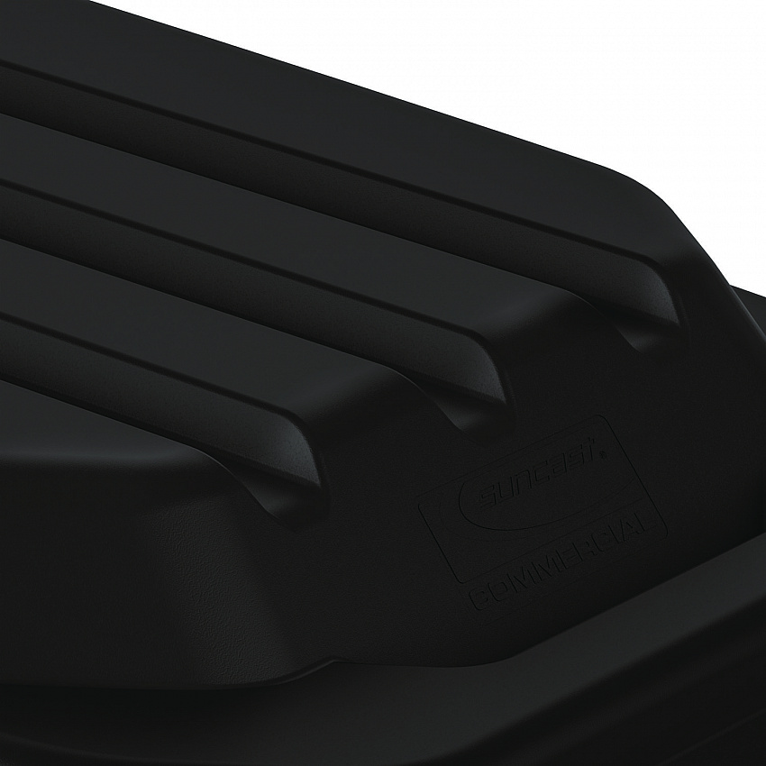 3/4 Cubic Yard Tilt Truck Lid, 31.69 x 67 x 6.9, Black (RMTT75LID)