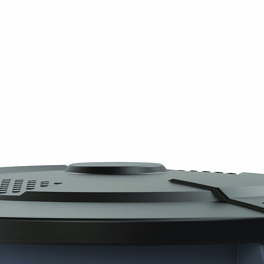 55-Gallon Utility Trash Can Lid, 28.25 x 26.75 x 3, Black (TCU55GLIDD)