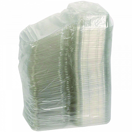 EarthChoice Tamper Evident Recycled Hinged Lid Deli Container, 24 oz, 7.25 x 6.37 x 2, Clear, Plastic, 231/Carton (TEHL7X624)
