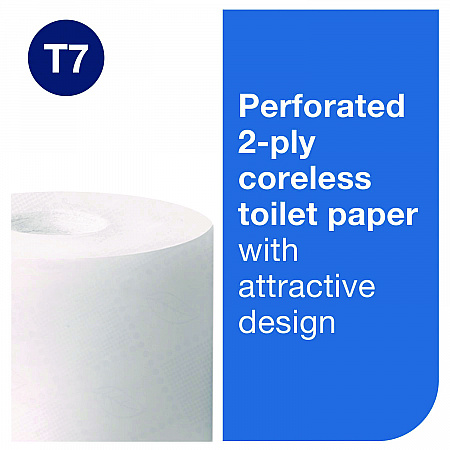 Advanced Coreless High Capacity Bath Tissue, 2-Ply, White, 1,000 Sheets/Roll, 12 Rolls/Carton (472881)