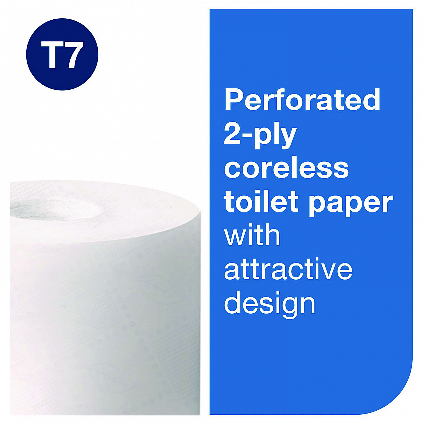 Advanced Coreless High Capacity Bath Tissue, 2-Ply, White, 1,000 Sheets/Roll, 12 Rolls/Carton (472881)