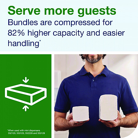 Xpress Compressed Multifold Hand Towels, 1-Ply, 8.3 x 9.25, White, 250/Pack, 12 Packs/Carton (424834)