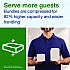 Xpress Compressed Multifold Hand Towels, 1-Ply, 8.3 x 9.25, White, 250/Pack, 12 Packs/Carton (424834)