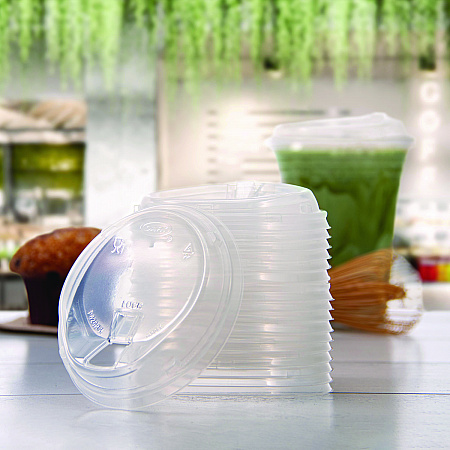 Prima Strawless Plastic Lids, Fits 12 oz to 26 oz Cold Cups, Clear, 100/Sleeve, 10 Sleeves/Carton (P626RSL)