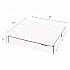 Corrugated Pizza Boxes, 12 x 12 x 1.97, White/Brown, 50/Carton (FPPBF12W)