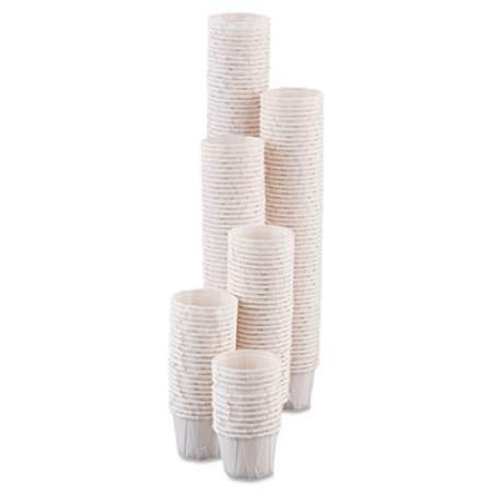 Dart Paper Portion Cups, 0.75 oz, White, 250/Bag, 20 Bags/Carton (075)