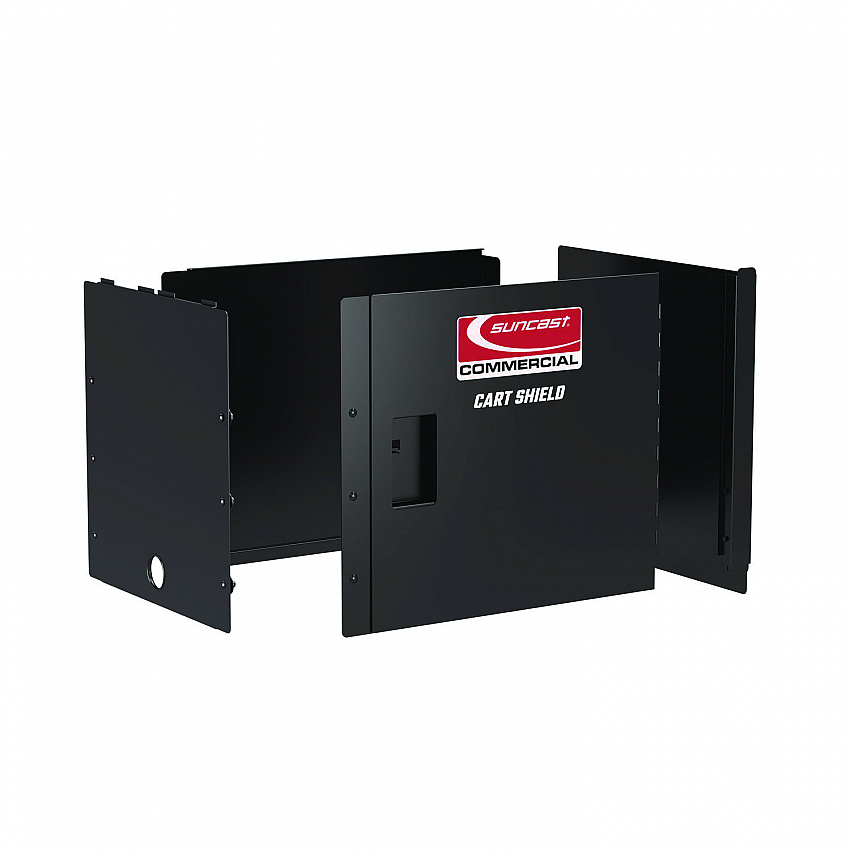Utility Cart Shield, 26" x 45" for PUCSD2645, PUCHD2645, Steel, Black (PUCCS2645)