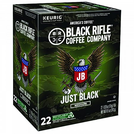 Just Black Coffee K-Cups, 22/Box (0547)