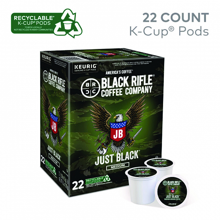 Just Black Coffee K-Cups, 88/Carton (0547CT)