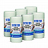 Hand Sanitizer Wipes, 1-Ply, 6 x 8, Unscented, Blue/White, 85/Canisters, 6 Canisters/Carton (90985)