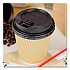 Ripple Hot Cups, 10 oz, Paper, Kraft/White, 500/Carton (CKRC510)
