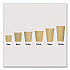 Ripple Hot Cups, 10 oz, Paper, Kraft/White, 500/Carton (CKRC510)