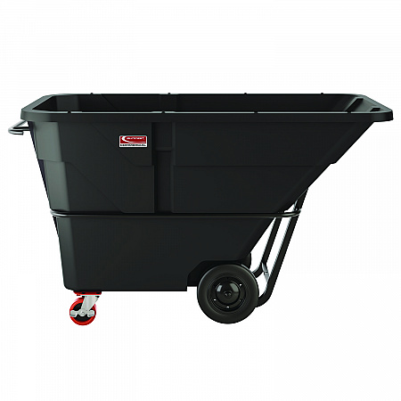 1.5 cu yd Heavy Duty Tilt Truck, Forkliftable Frame, 2,200 lb Capacity, Black (RMTTHD150D)