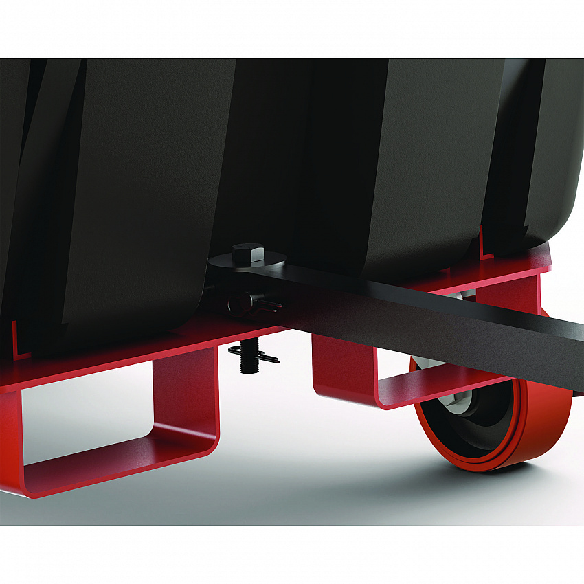1.5 cu yd Heavy Duty Tilt Truck, Forkliftable Frame, 2,200 lb Capacity, Black (RMTTHD150D)