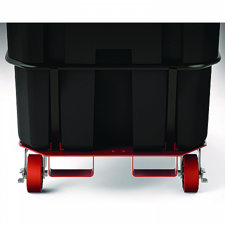 1.5 cu yd Heavy Duty Tilt Truck, Forkliftable Frame, 2,200 lb Capacity, Black (RMTTHD150D)