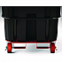 1.5 cu yd Heavy Duty Tilt Truck, Forkliftable Frame, 2,200 lb Capacity, Black (RMTTHD150D)