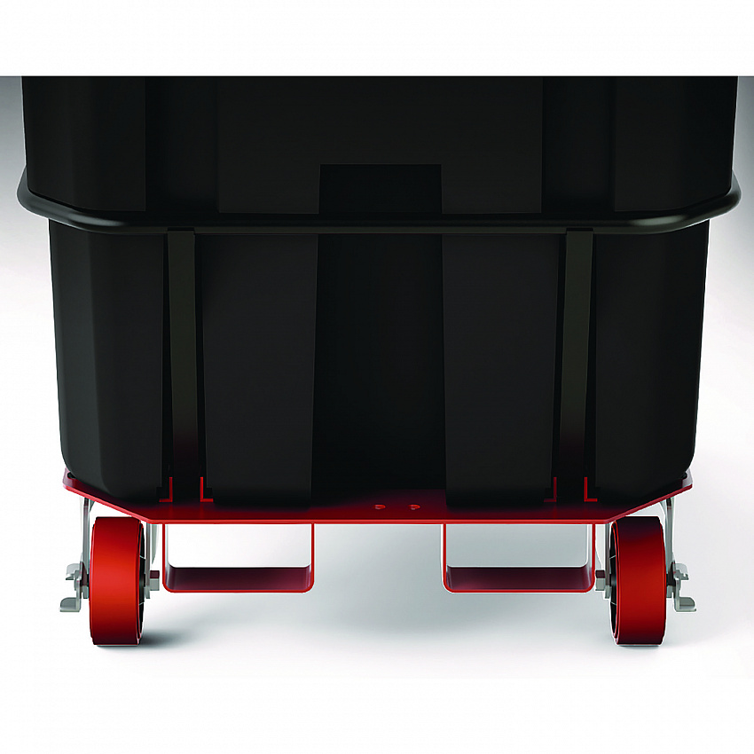 1.5 cu yd Heavy Duty Tilt Truck, Forkliftable Frame, 2,200 lb Capacity, Black (RMTTHD150D)