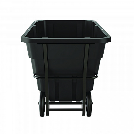 1.5 cu yd Heavy Duty Tilt Truck, Forkliftable Frame, 2,200 lb Capacity, Black (RMTTHD150D)