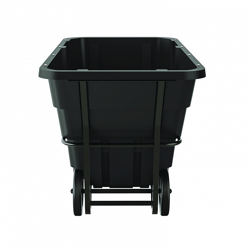 1.5 cu yd Heavy Duty Tilt Truck, Forkliftable Frame, 2,200 lb Capacity, Black (RMTTHD150D)