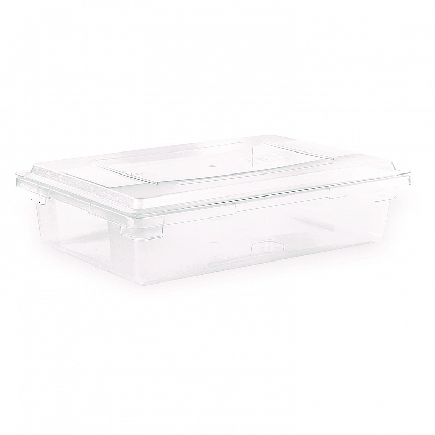 StorPlus Polycarbonate Food Storage Container, 8.5 gal, 18 x 26 x 6, Clear, Plastic (1062107)