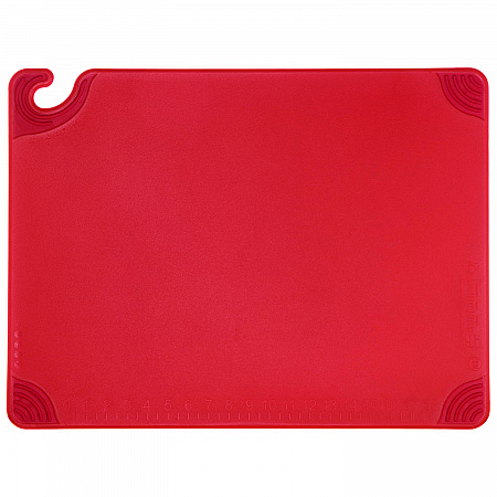 Saf-T-Grip Cutting Board, Plastic, 24 x 18, x 0.5, Red (CBG182412RD)