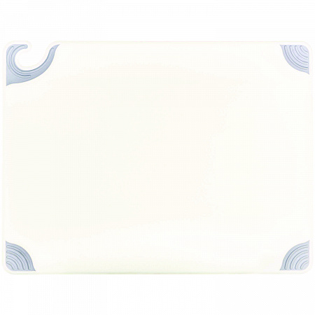 Saf-T-Grip Cutting Board, Plastic, 24 x 18 x 0.5, White (CBG182412WH)