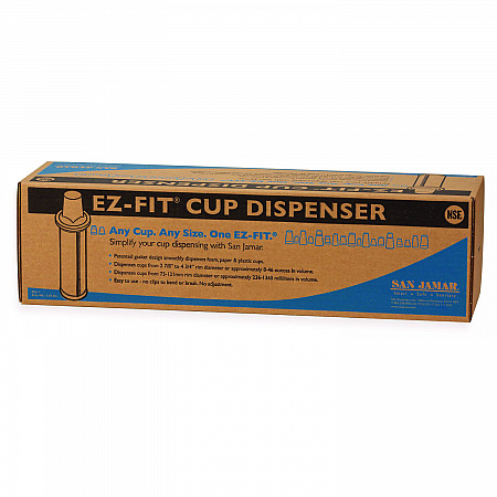 EZ-Fit One-Size-Fits-All Cup Dispenser, For 8 oz to 46 oz Cups, Black (C2410C)