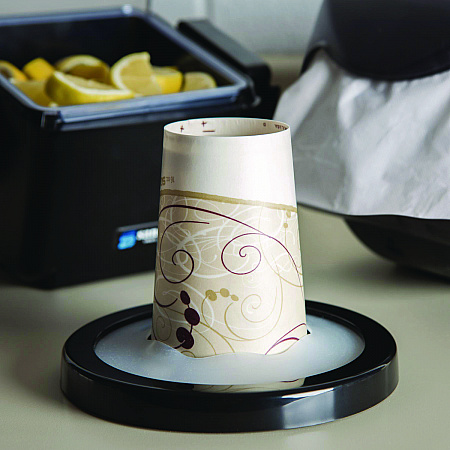 EZ-Fit One-Size-Fits-All Cup Dispenser, For 8 oz to 46 oz Cups, Black (C2410C)