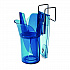 Saf-T-Scoop and Guardian System for Ice Machines, 12 oz to 16 oz Ice Scoop, Transparent Blue, 50/Carton (SI7000)