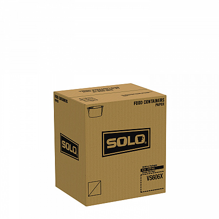 Double Poly Paper Food Container, 6 oz, 3.83