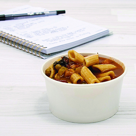 Double Poly Paper Food Container, 6 oz, 3.83