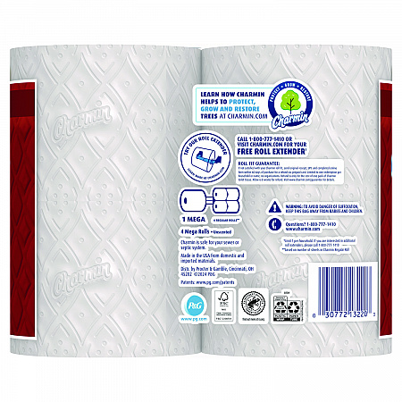 Ultra Strong Bathroom Tissue, Septic Safe, 2-Ply, White, 220 Sheets/Roll, 4 Rolls/Pack, 8 Packs/Carton (13220)