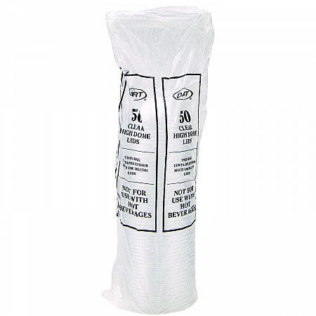Dome-Top Sundae/Cold Cup Lids, Fits 12 oz to 24 oz Cold Cups, Plastic, Clear, 1,000/Carton (16LCDHX)