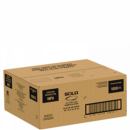 Compostable Paper Dinnerware, ProPlanet Seal, Plate, 6