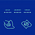 Hydrospun Wipers, 12 x 12, Blue, 475 Sheets/Roll (HS475B)