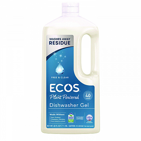 Automatic Dishwasher Gel, Free and Clear, 40 oz Bottle, 8/Carton (975408CT)