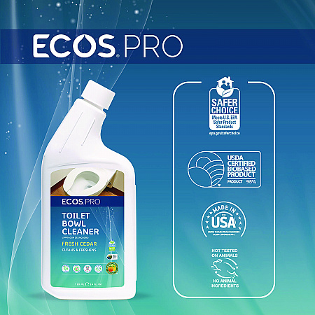 Toilet Bowl Cleaner, Fresh Cedar Scent, 24 oz Squeeze Bottle, 6/Carton (PL97036CT)