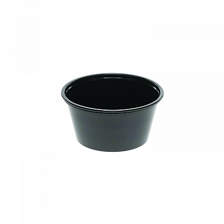 Plastic Portion Cup, 3.25 oz, Black, 3,000/Carton (YSPP300EA)
