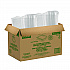 ClearPac SafeSeal rPET Tamper-Resistant/Evident Containers, Embossed Bottom, 24 oz, 6.37 x 7.15 x 1.86, Clear, 200/Carton (CH24DERF)