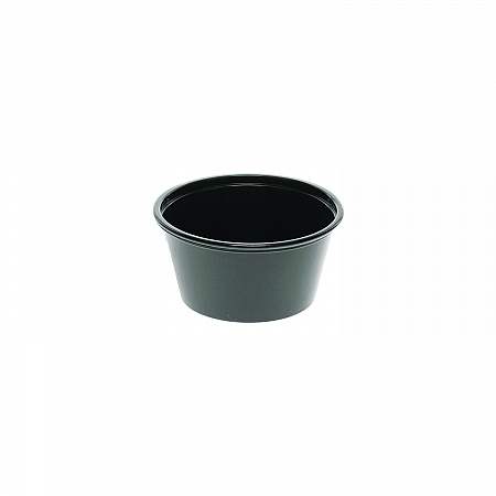 Plastic Portion Cup, 2 oz., Black, 2,400/Carton (YSPP200EA)