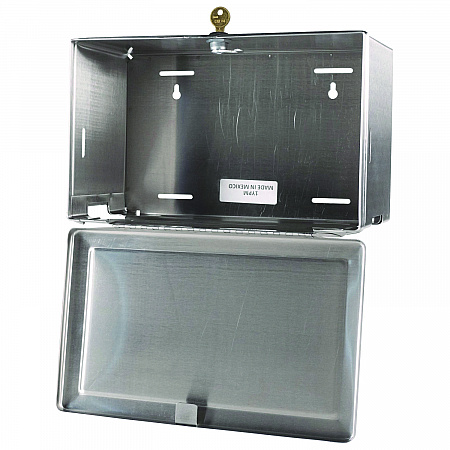 Surface-Mounted Paper Towel Dispenser, 12.13 x 6.13 x 7.25, Satin Stainless Steel (263)